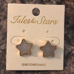 Druzy Star earrings